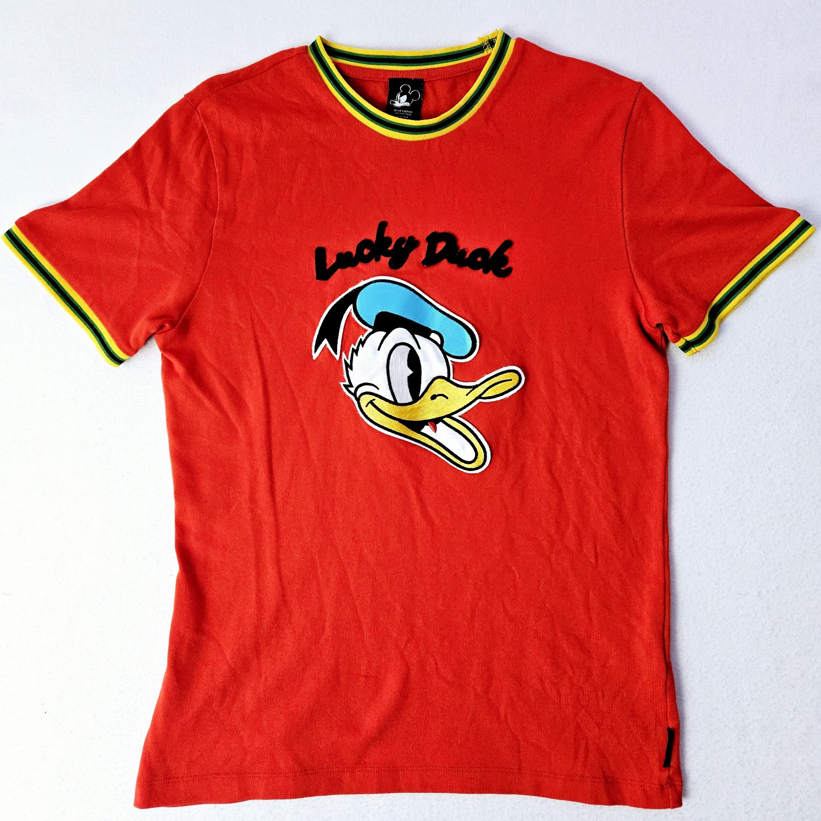 Disney Mickey Donald Duck Lucky Graphic Tee Shirt Men Size M Forever 21 X