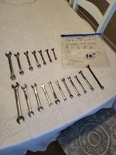 Easco & Gedore Metric/Standard Wrench Sets Lot of 18 Excellent Condition 