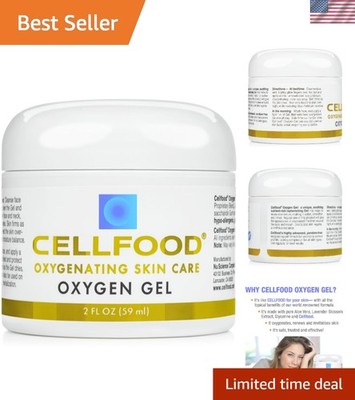Revitalizing 2 oz Oxygen Gel with Aloe & Lavender - Paraben Free, Hypoallergenic