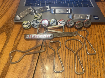 Fred KOCH'S Brewery Dunkirk NY caps various bottle openers Breweriana GO BILLS !