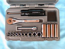 1 Used Craftsman 17 Piece 14 Drive Metric Socket Set 34795-g Made In Usa 1 Used Craftsman 17 Piece 14 Drive Metric Socket Set 34795-g Made In Usa