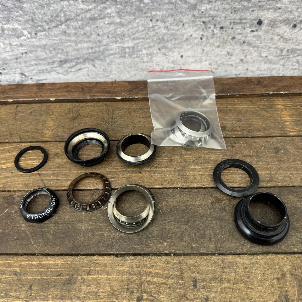 Vintage Stronglight Paramount 1in Threaded Headset 26.4mm NOS Race Roller Set - Image 3 of 4