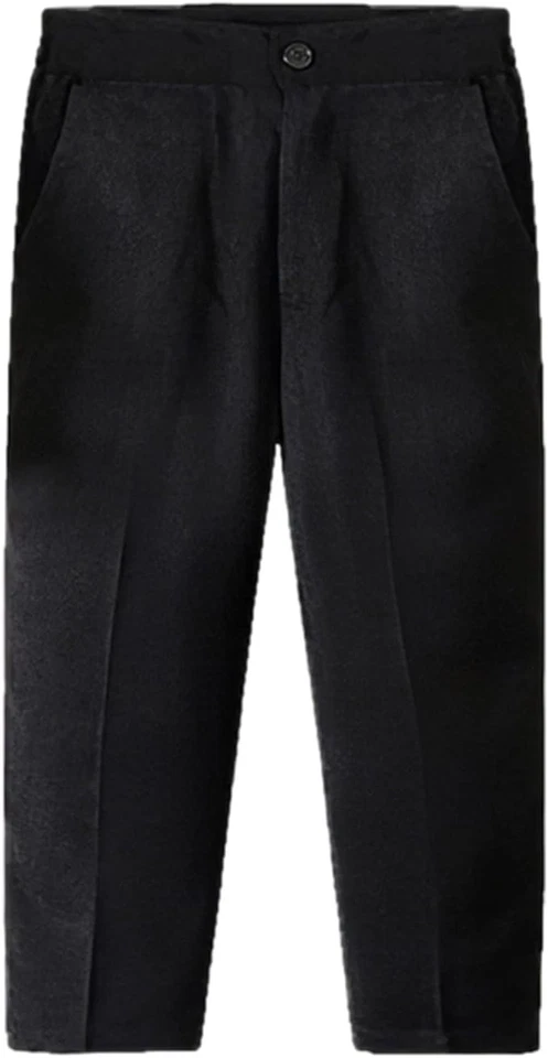 Completo elegante ragazzo papillon bretelle camicia bianca pantalone nero 9-10 a - Immagine 4 di 4