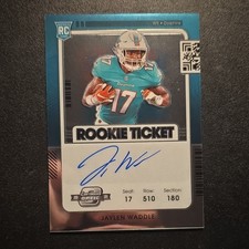 Panini 2021 Contenders Optic Rookie Ticket Auto Jaylen Waddle #106 Dolphins NFL