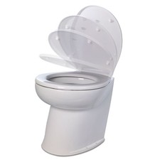 Jabsco Deluxe Flush 14" Angled Back 12V Raw Water Electric Marine Toilet w/Remot
