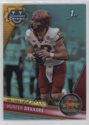 2023 Bowman U Chrome Aqua Refractor 79/299 Hunter Dekkers #67 6ns