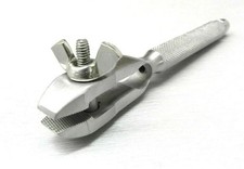 Hand Vice Vise Hollow Handle Wire Twisting Working Jewellers Clamp SerratedSteel