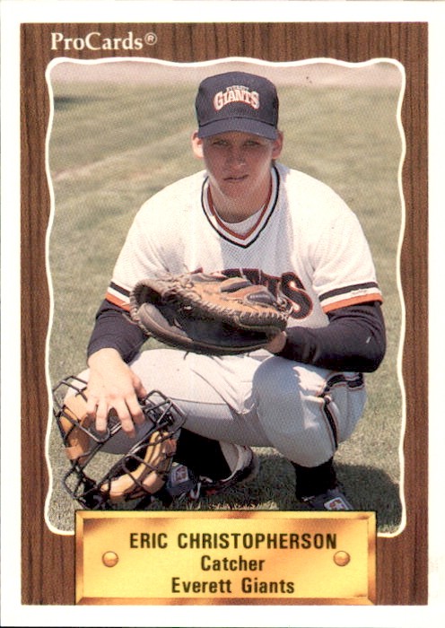 1990 Everett Giants ProCards #3129 Eric Christopherson Huntington Beach CA Card