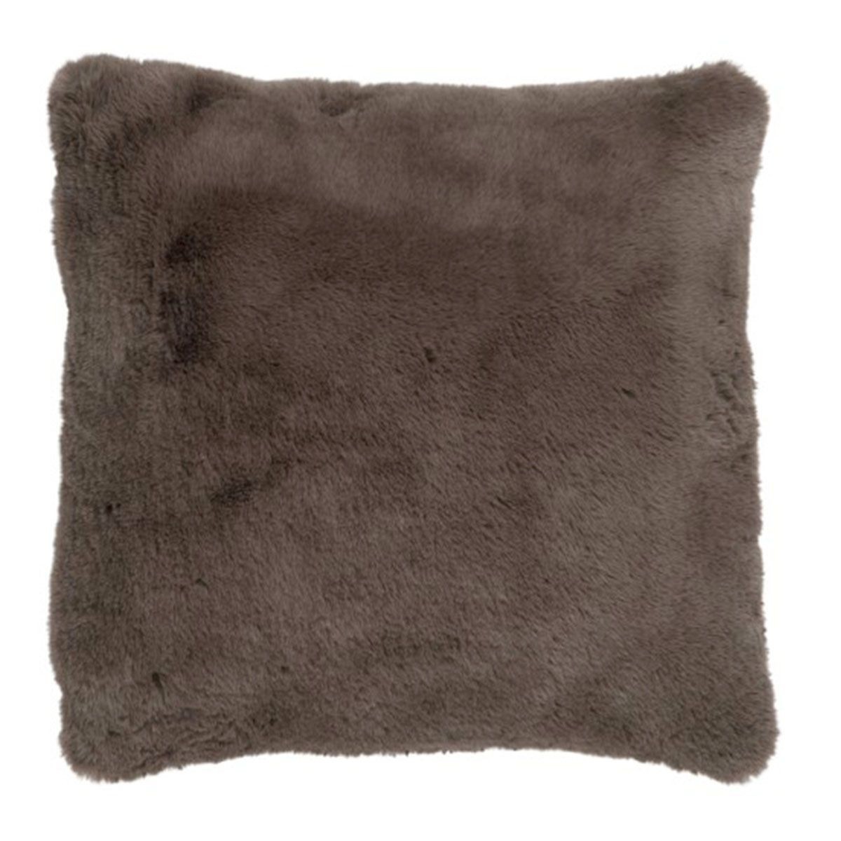 Coussin fausse fourrure Cutie 45x45 cm taupe de qualite premium pour interieur elegant