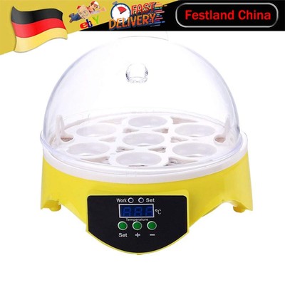 7 Egg Incubator Poultry Incubator Brooder Digital Temperature Control (US)