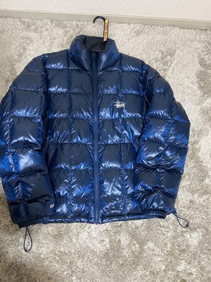 Stussy 24F/W Midweight Puffer Jacket Royal Blue Mens Size M EX 