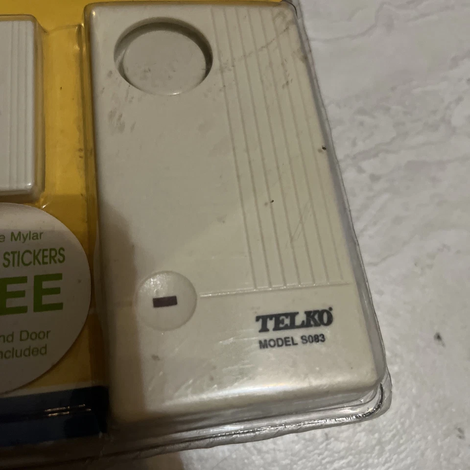 Vintage TechKo S083 Home Security Door Window Entry 120db Alarm Chime ~ New - Image 3 of 4