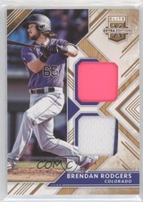 2018 Panini Elite Extra Edition Dual Materials Gold 83/99 Brendan Rodgers s3g