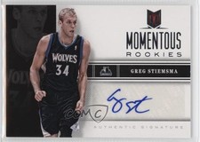 2012-13 Panini Momentum Momentous Rookies Auto Greg Stiemsma #41 Auto 0u7