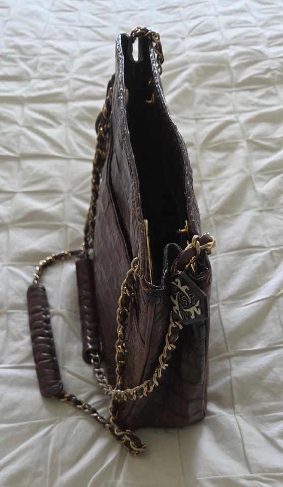 Bolso de Hombro CHANEL Vintage Marrón Cocodrilo Foto 2 de 4