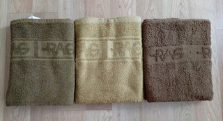 3 RAG Frotteebadetücher 100% Baumwolle
