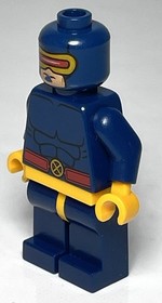 Lego SH0117 Cyclops (Minifigure, 2014 Dark Blue Outfit, Marvel, 76022, X-Men)