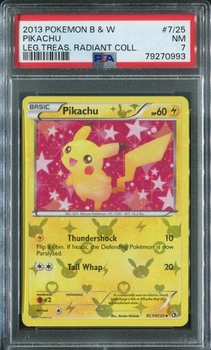 Pikachu graded PSA 7 for sale on eBay