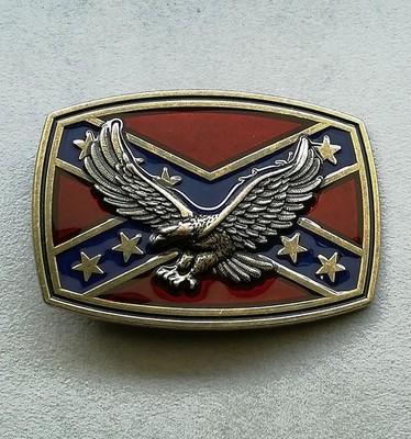 Western Buckle Gürtelschnalle Messing  Adler Amerika USA Südstaaten Rodeo Cowboy