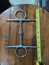 Full Cheek Snaffle Horse Riding Bridle Bit Pinchless Corkscrew Mouth 5" Western