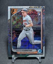 Heston Kjerstad Mojo Refractor Rookie RC 2024 Bowman Chrome Card #44 Orioles