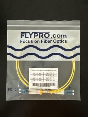 Flypro fiber optic patch cable LC/UPC-LC/UPC-SM-DX-2.0mm-G652D-1m-LSZH
