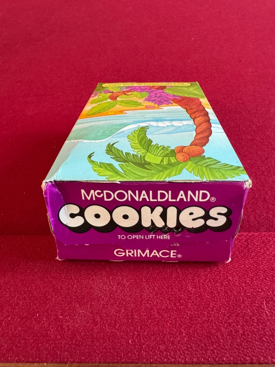 1987, McDonald's, GRIMACE Cookie Box (Scarce / Vintage) | eBay