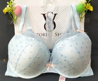 Adore Me Beanie Underwire Push Up Plunge Bra Size 36D Light Blue 
