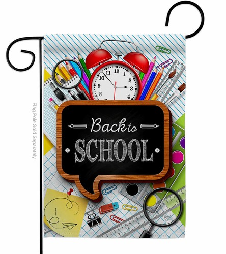 School Time Garden Flag Back to Education Decorative Gift Yard House Banner - Picture 2 of 17