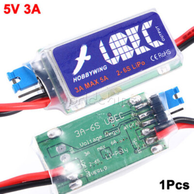 Hobbywing 3A UBEC with RF Noise Reduction RC Output BEC Switch Mode for Lipo