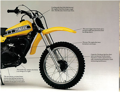 1980 Yamaha YZ80G Brochure Sales Catalog REPRO YZ80G | Paper | New