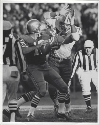 Original 1971 Type 1 John Brodie San Francisco 49ers vs Cowboys Press Wire Photo