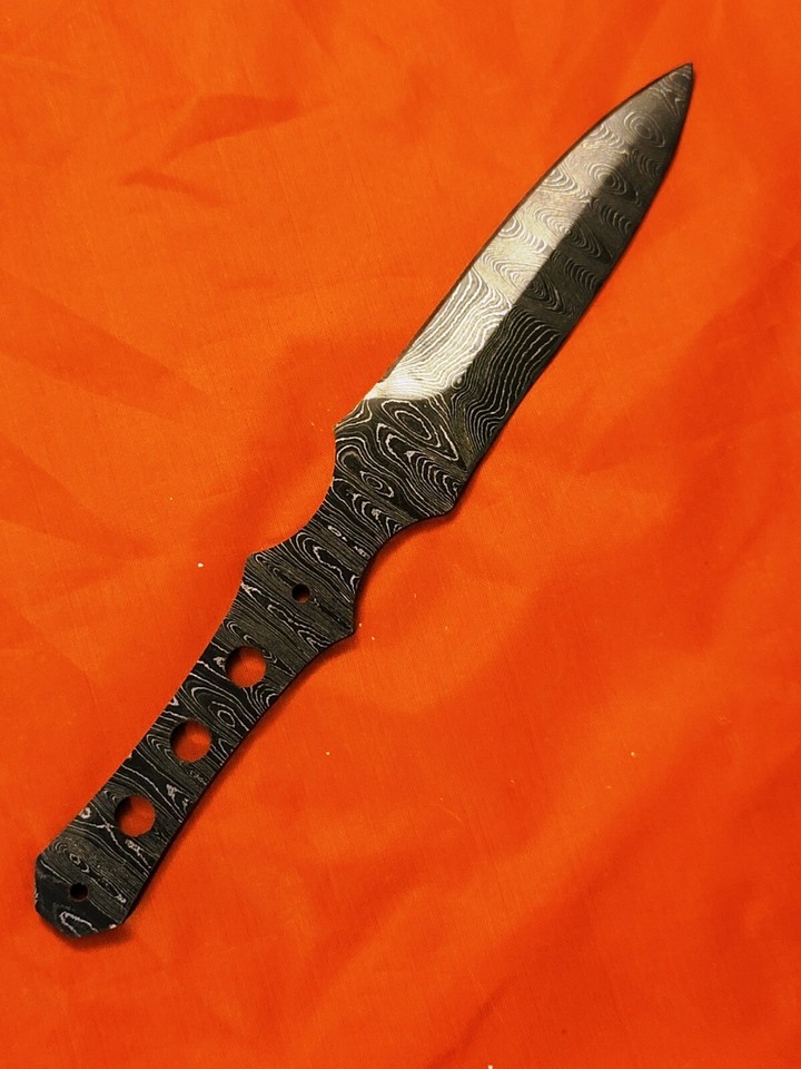 ALABAMA DAMASCUS STEEL BILLET BLADE BLANK, KNIFE MAKING SUPPLIES 8