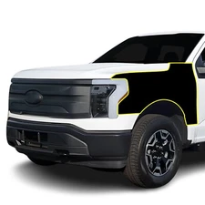 Pre Cut for Ford F-150 Lightning 2022+ Fender Gloss Black Paint Protection Kit