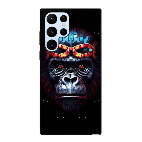 For Samsung S21 S22 S23 S24 Ultra FE Anti scratch Case colorful gorilla art head - 第 21/25 張圖片