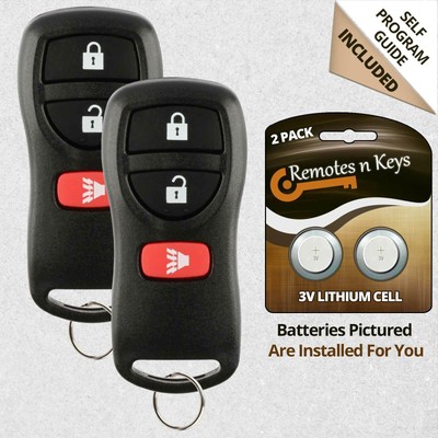 2 Replacement Keyless Entry Remote Key Fob For Nissan Frontier Titan Xterra Ebay