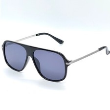 Aviator Sunglasses Men's Fashion Shades Pilot Style Black Frame Square Driving