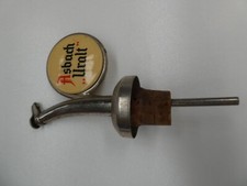 VINTAGE NIP POURER BOTTLE TOP ASBACH URALT DGM - LIQUOR SCOTCH WHISKEY