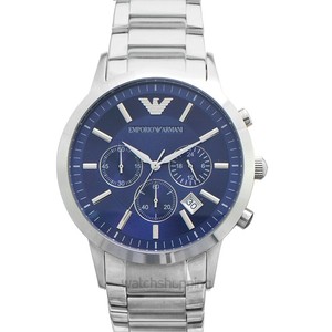 EMPORIO ARMANI AR2448 Navy Blue Dial Men's Watch Genuine FreeS\u0026H  4048803842928 | eBay