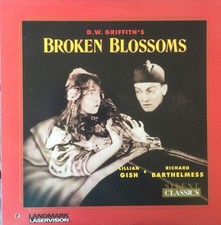 Broken Blossoms - Lillian Gish - Richard Barthelmess - SILENT - LaserDisc