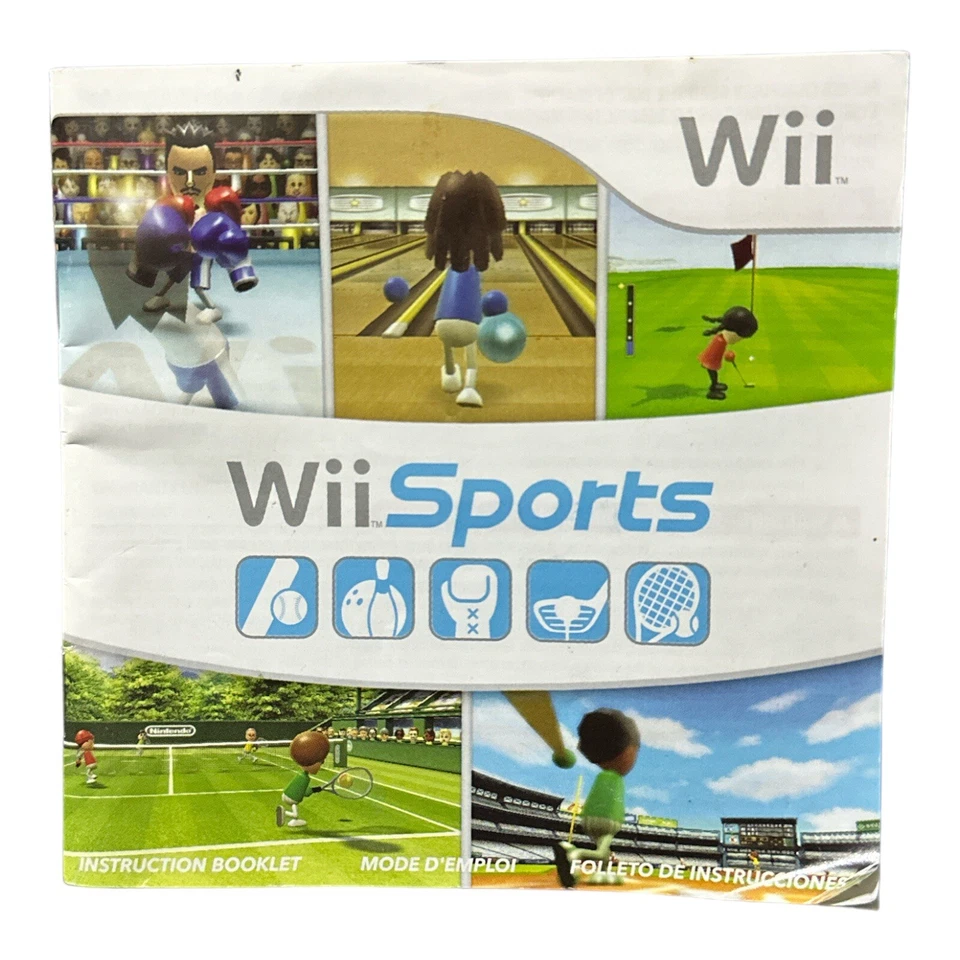 Nintendo Wii Sports Instructions No Disc Booklet Manual Only - Image 3 of 4