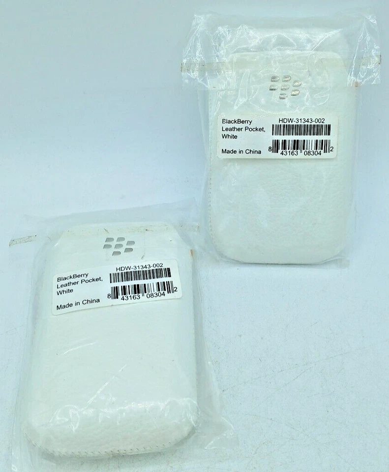 BlackBerry Leather Pocket White - Pack Of 2. PC197 - Image 2 of 4