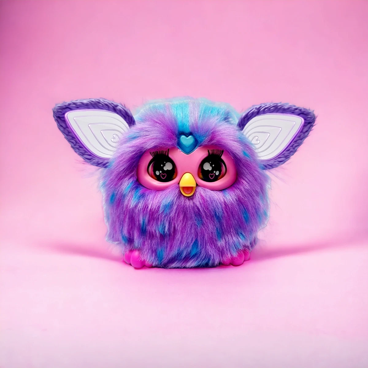 Purple furby 2023 emoto tronic interactive plush toy purple fur NEW IN BOX