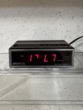 Spartus Sonic Electric Digital Alarm Clock 1108 with Battery Reserve