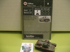  Axis  Allies Miniatures BASE SET II 7TPdw with card 5/45 