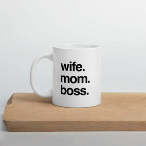 wife mom boss mug