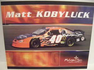 MATT KOBYLUCK NASCAR BUSCH NORTH SERIES MOHEGAN SUN CHEVY #40 RACING POSTCARD  eBay