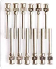 12 Pack - Dispensing Needle 1 - All Metal, Stainless Steel Blunt Tip Luer Lock