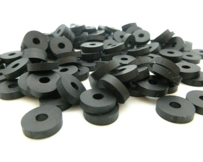 #6 EPDM Rubber Washers 1/8'' ID x 3/8'' OD x 3/32'' Thick Auto Body Electrical USA