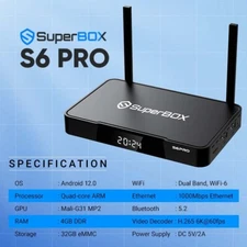 2025 SuperBox S6 Pro UPGRADED, 6th Generation,Time Shift, Authorized Sales !